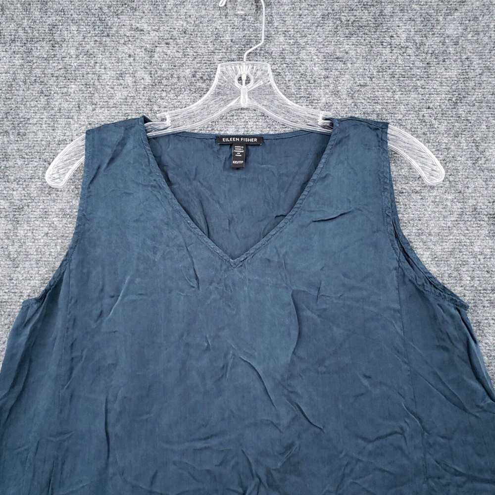 Eileen Fisher Eileen Fisher Dress Womens XXS Blue… - image 3