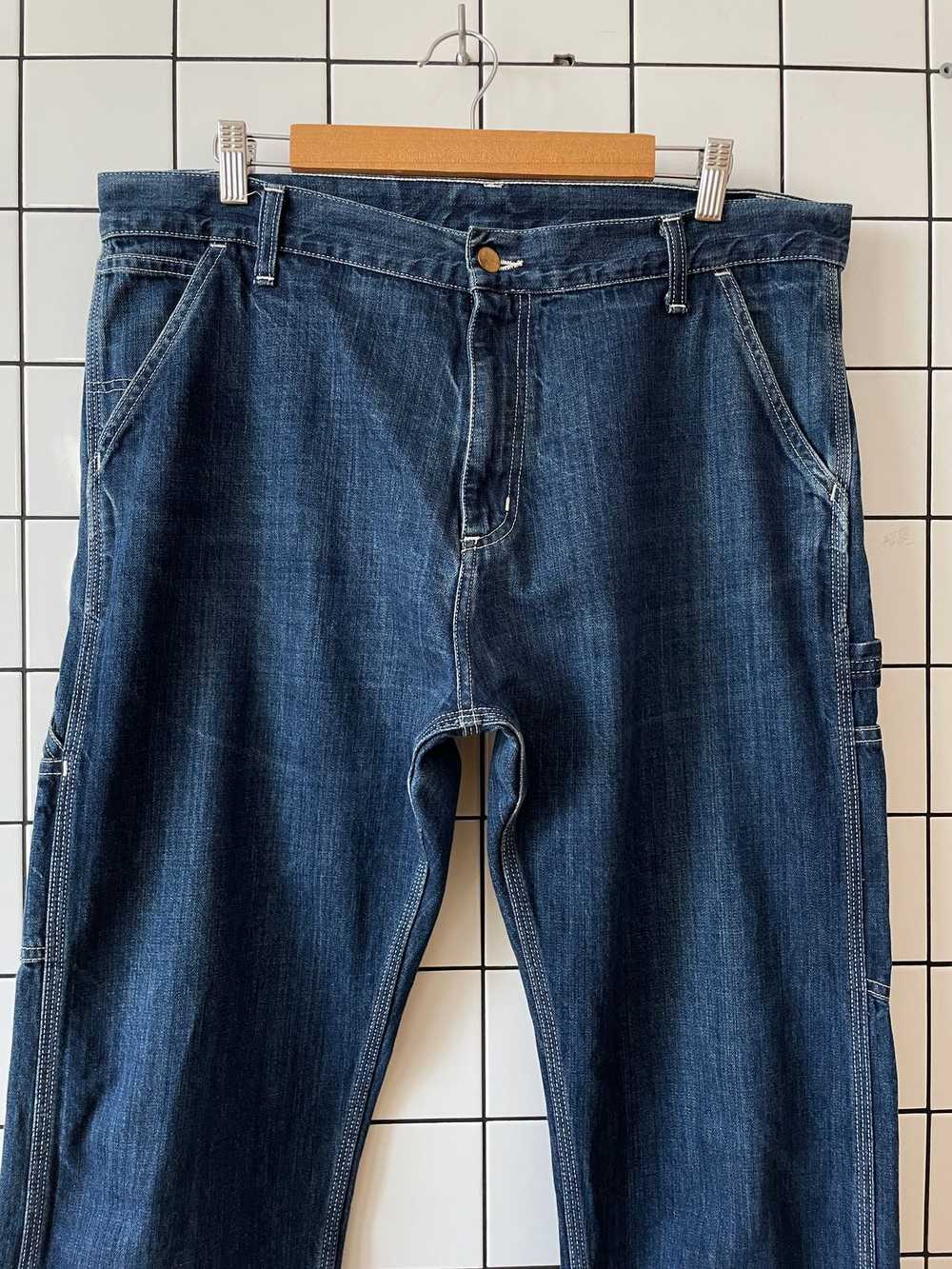 Carhartt × Jean × Vintage CARHARTT Pants Denim Si… - image 5