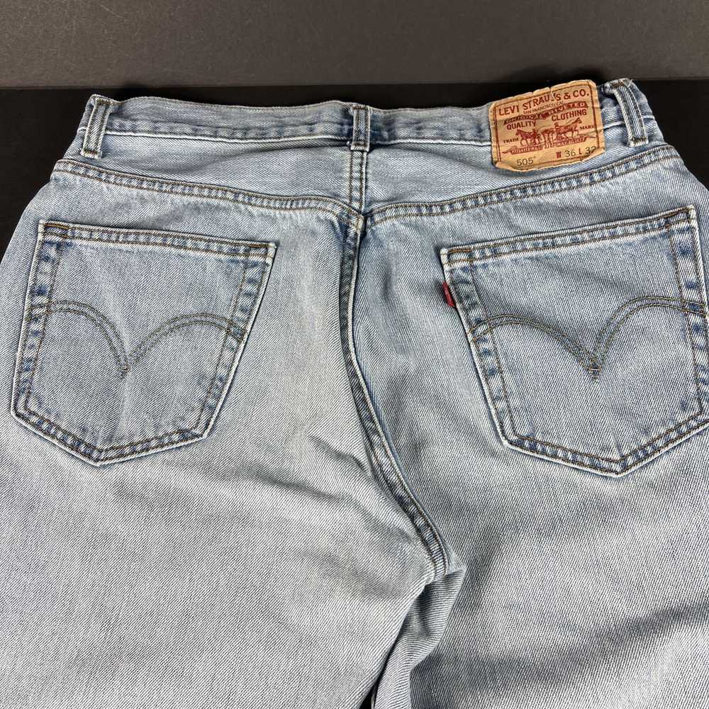 Levi's × Vintage Y2K Levi's Jeans 505 Straight Bl… - image 11