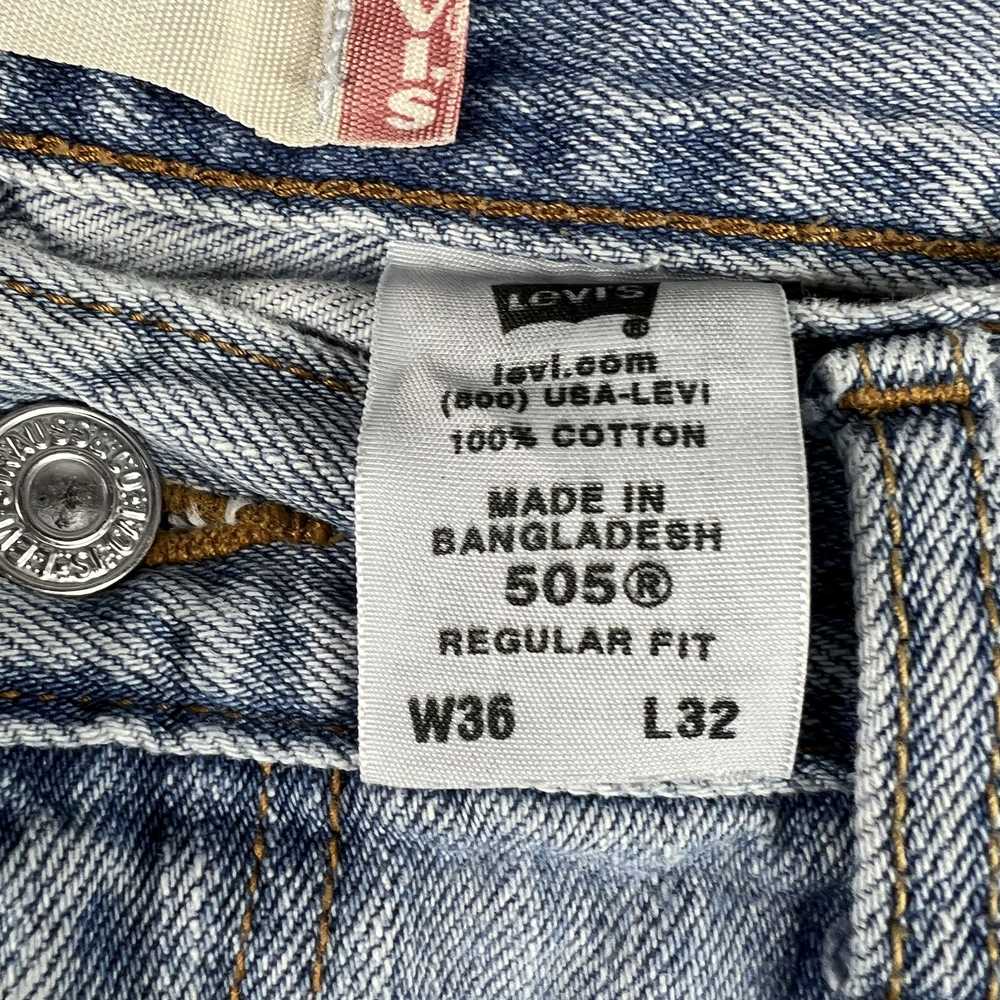 Levi's × Vintage Y2K Levi's Jeans 505 Straight Bl… - image 9