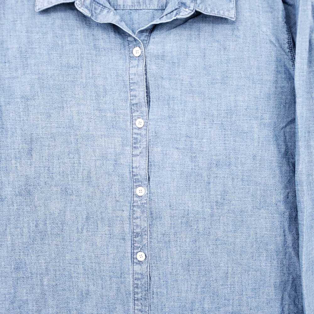Vintage J. Jill Shirt Womens XL Extra Large Blue … - image 3