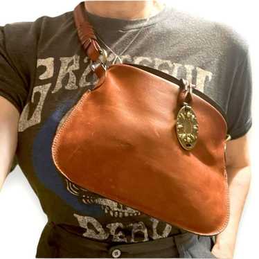 Vintage Leather Bohemian Leather Shoulder Bag by … - image 1