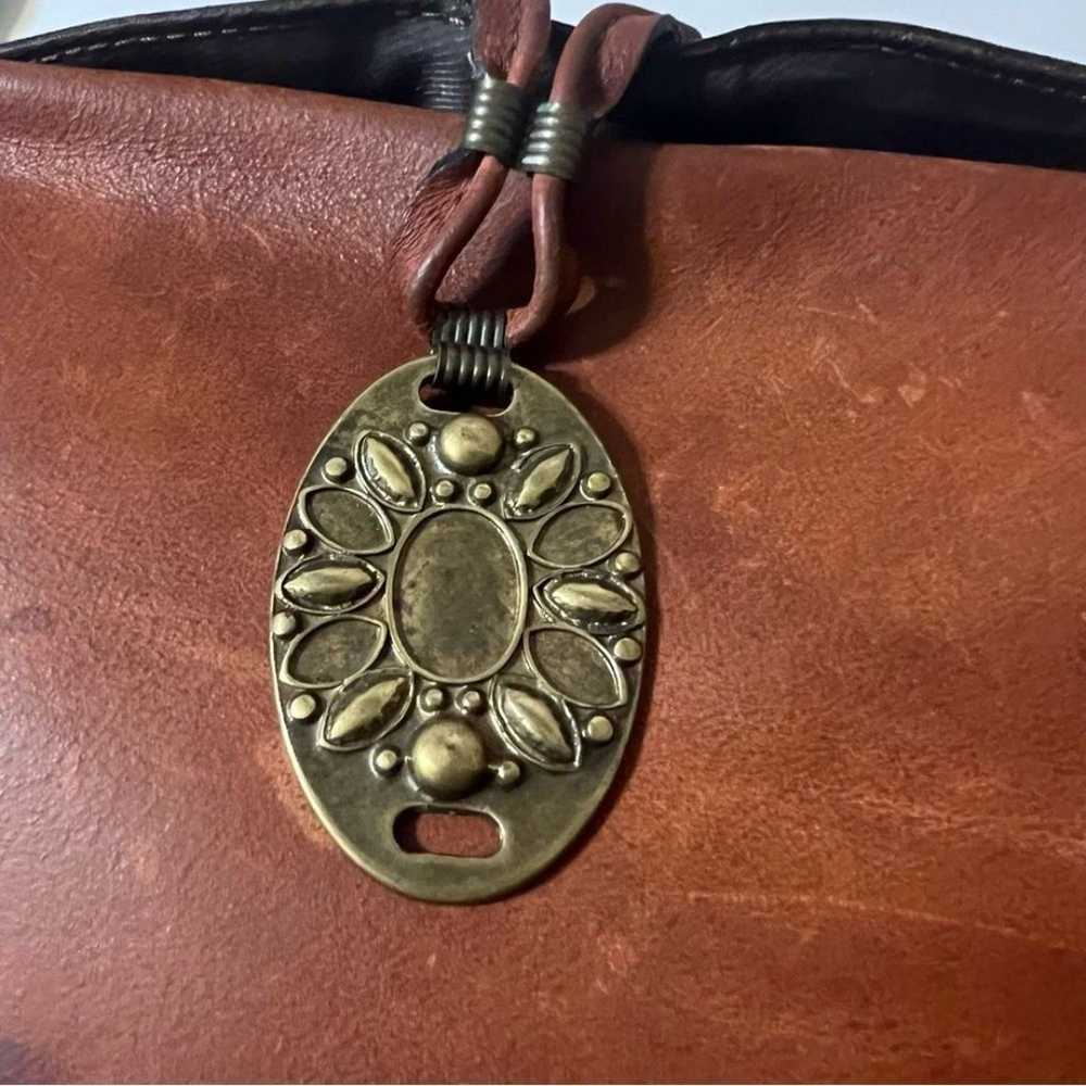 Vintage Leather Bohemian Leather Shoulder Bag by … - image 4