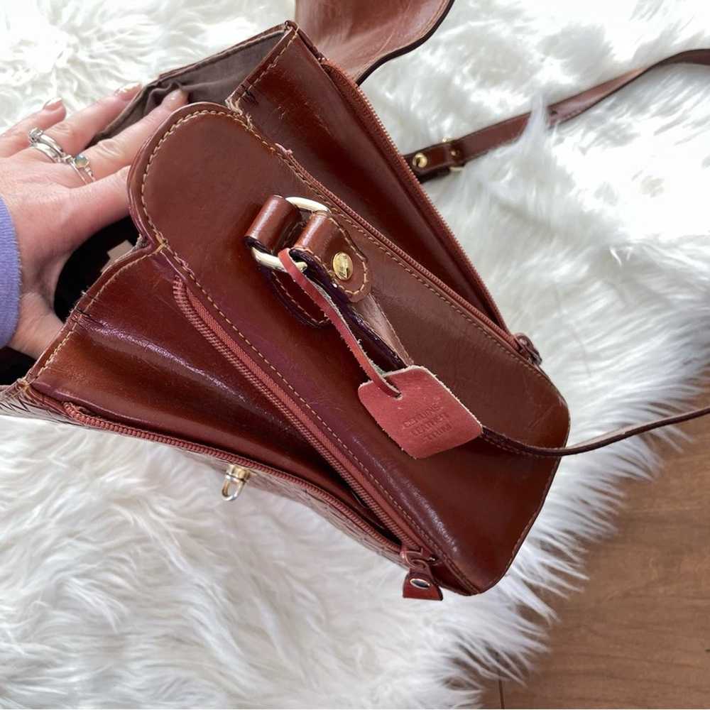 Ventura Collection Vintage Brown Leather Satchel … - image 9