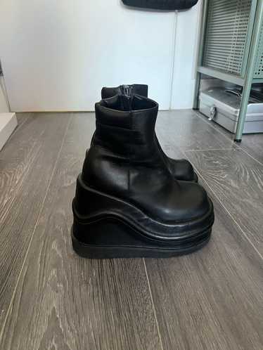 UNIF UNIF Wave Platform Leather Boots - image 1