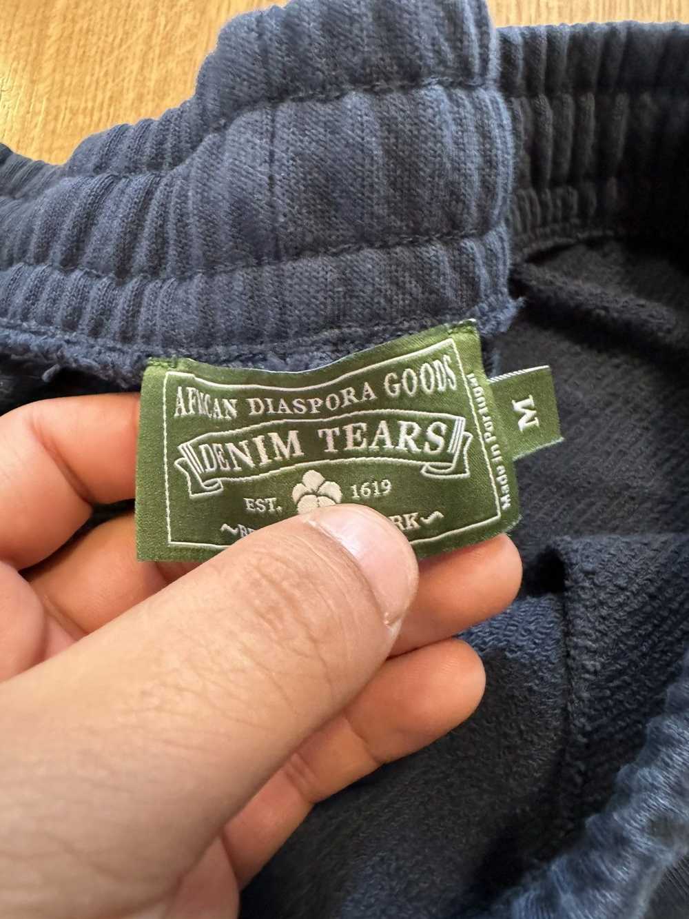 DENIM TEARS Denim Tears Navy Wreath Sweatpants - image 4