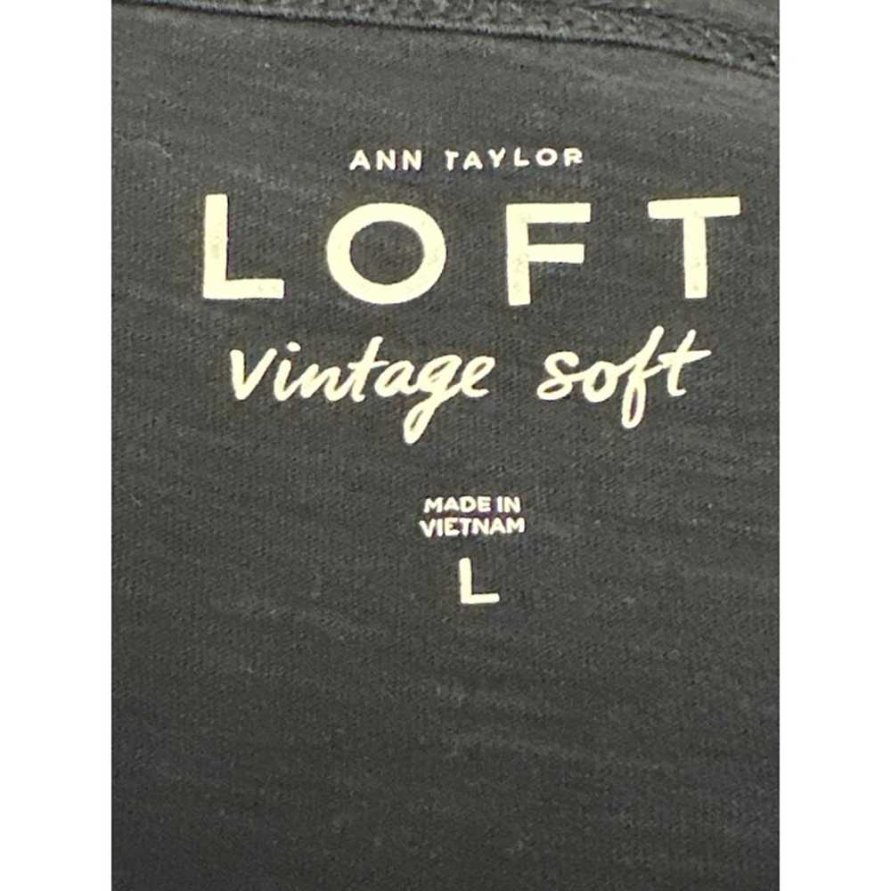 Ann Taylor LOFT Vintage Soft All Cotton Navy Blue… - image 5