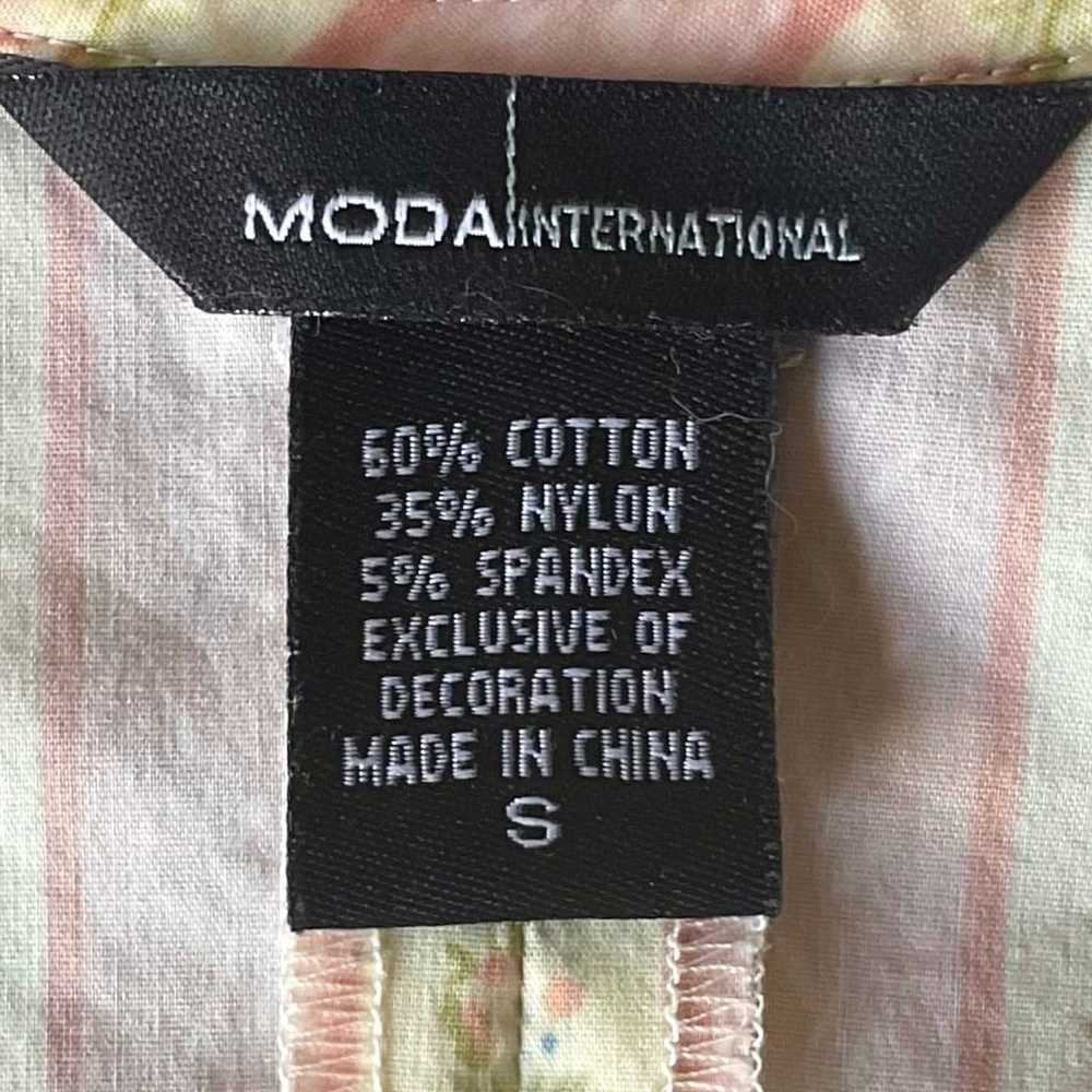 MODA INTERNATIONAL - Vintage Y2K Cotton Corset/Bu… - image 3
