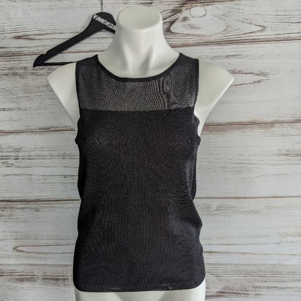 Express Sleeveless Sweater with Sheer Detail sz M… - image 1