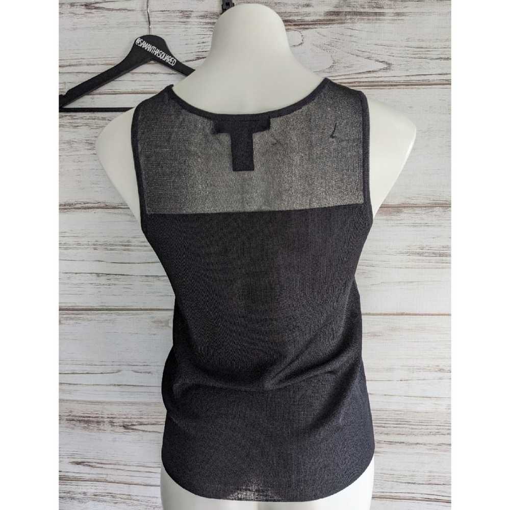 Express Sleeveless Sweater with Sheer Detail sz M… - image 2