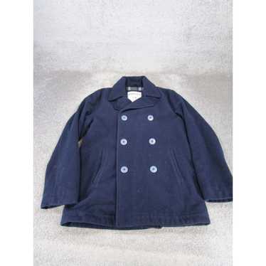 Vintage Aeropostale Pea Coat Mens Large Navy Blue… - image 1