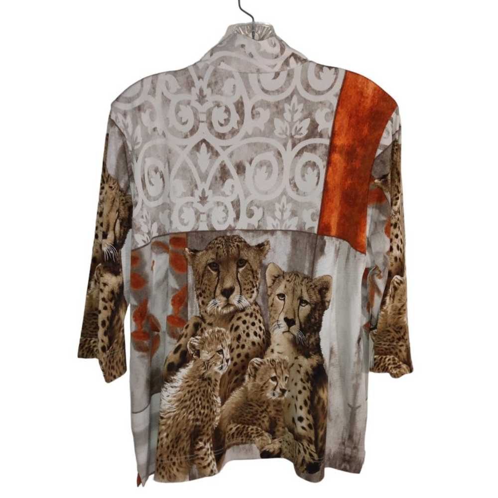 Jackets Galore By John Farah Rhinestone Cheetah F… - image 2