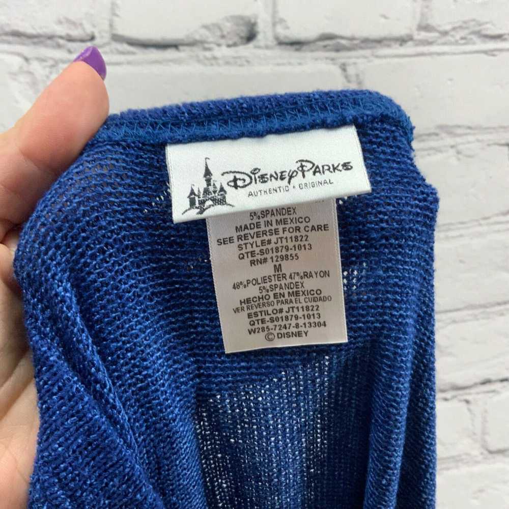 Disney Disney Parks Sweater Womens Sz M Blue Mick… - image 4