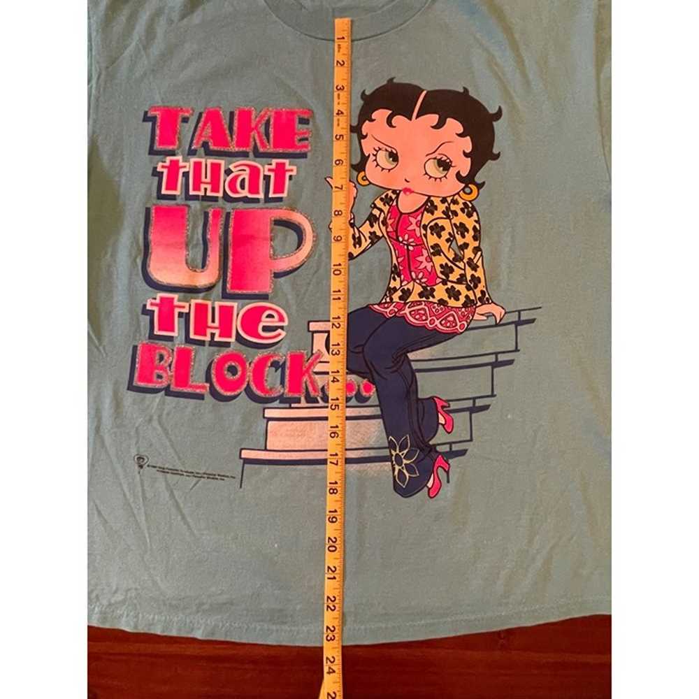 Vintage 1999 Betty Boop L XL Shirt Take That Up T… - image 4