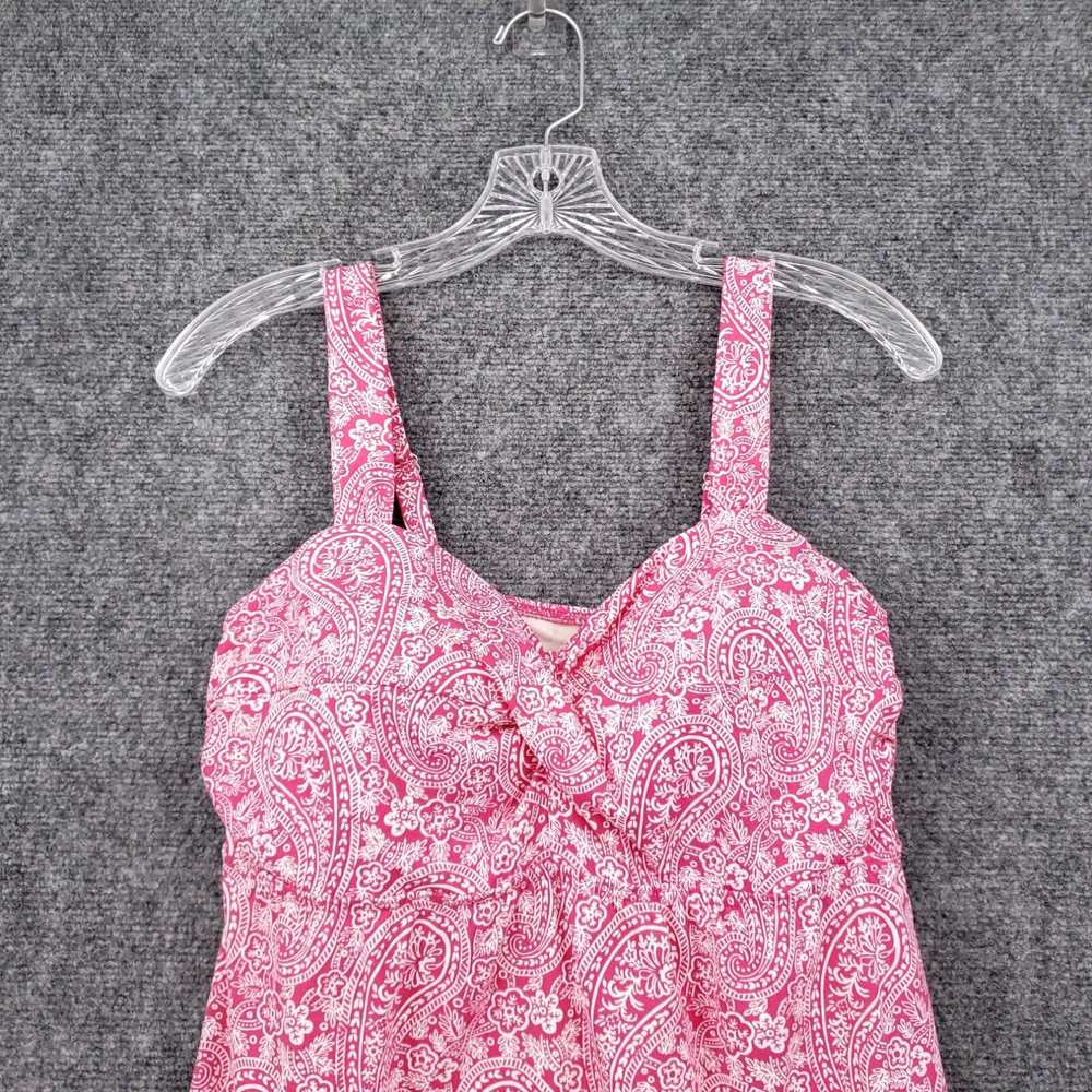 Vintage Lands End Swim Dress Womens 10 Pink Mini … - image 3