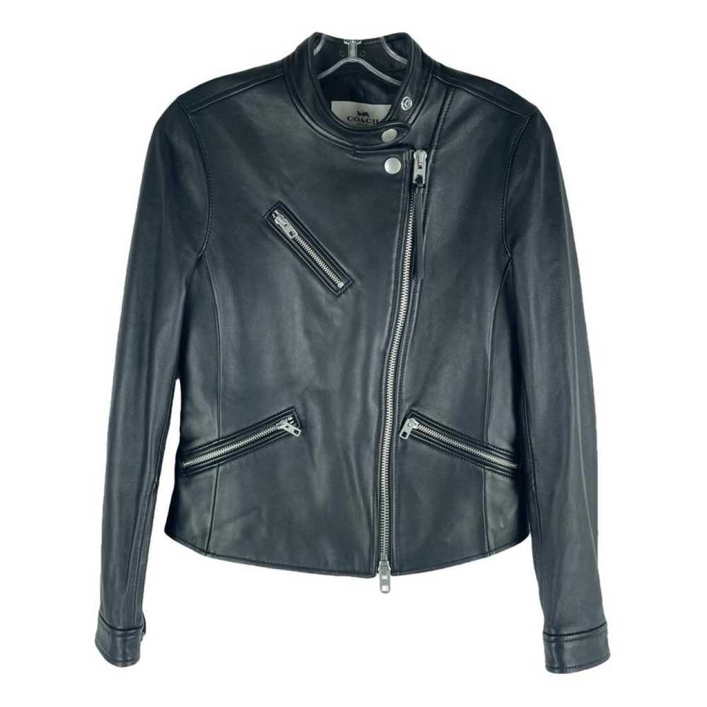 Coach Leather biker jacket - image 1