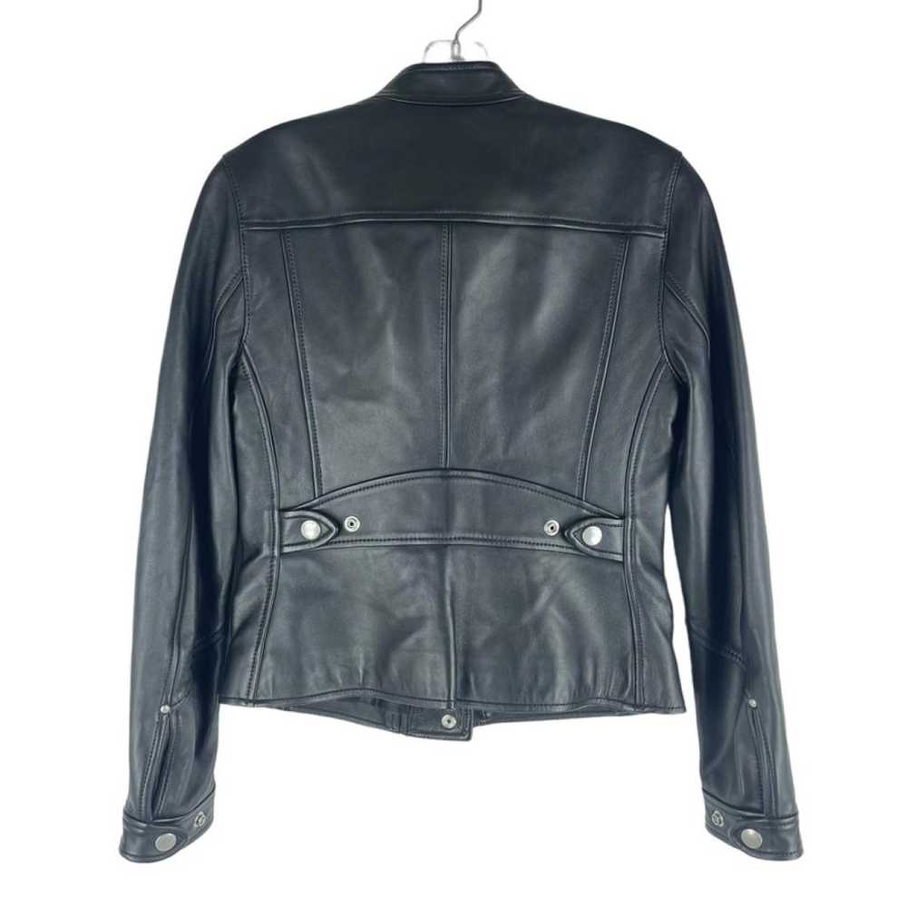 Coach Leather biker jacket - image 5
