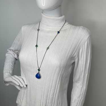 Lucky Brand Silver Tone Necklace costume jewelry … - image 1