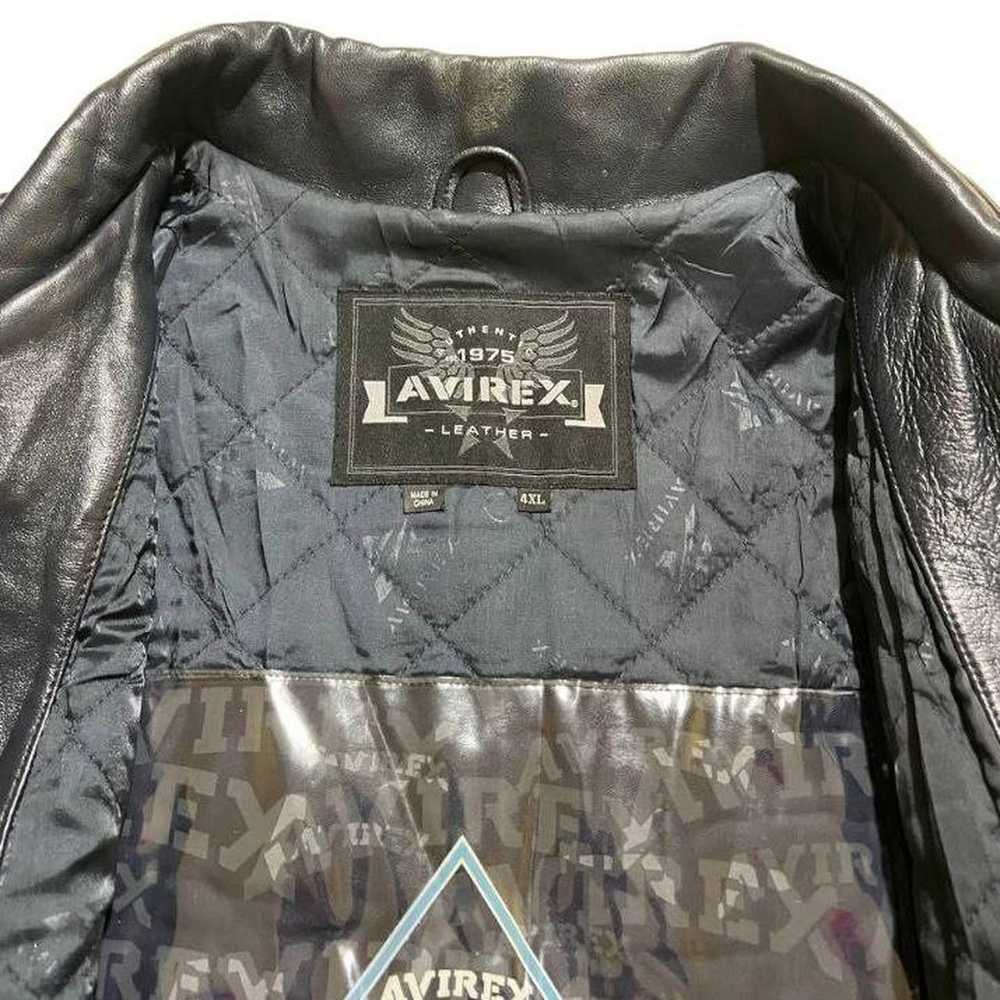 Avirex Authentic Vintage Avirex NYC Leather Bombe… - image 5