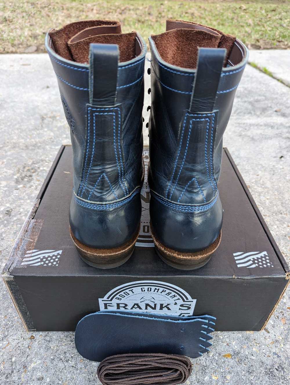 Made In Usa Frank's Boots Wilshire Cobalt Dublin … - image 10