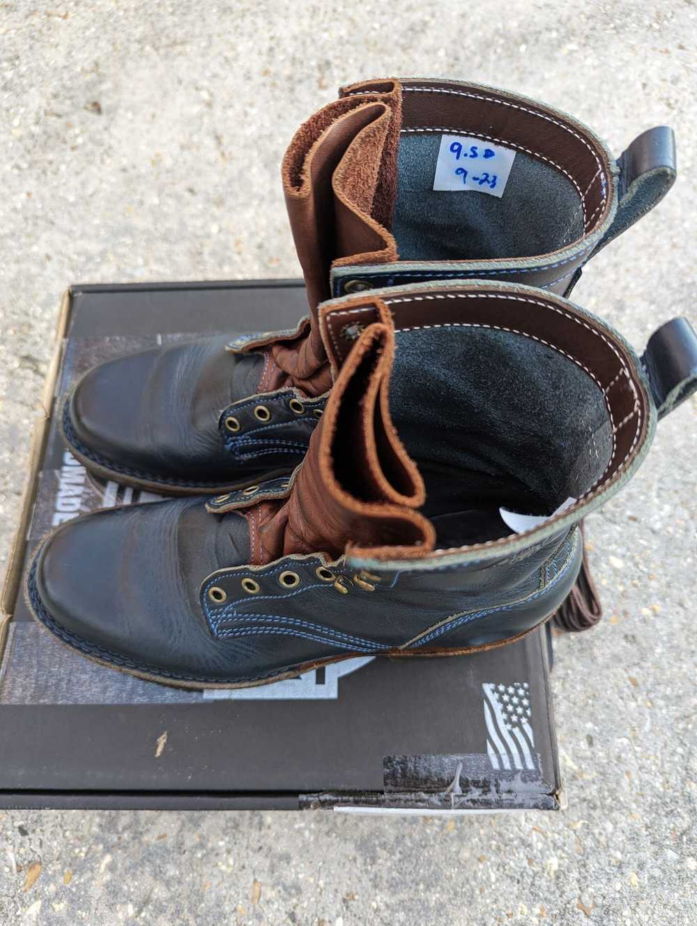 Made In Usa Frank's Boots Wilshire Cobalt Dublin … - image 11