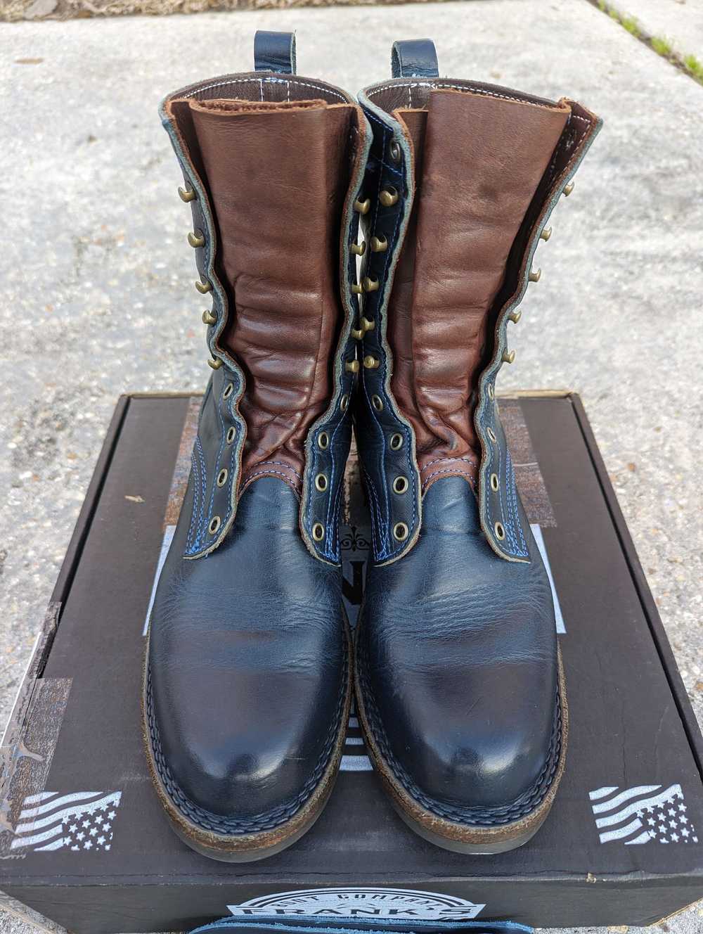 Made In Usa Frank's Boots Wilshire Cobalt Dublin … - image 2
