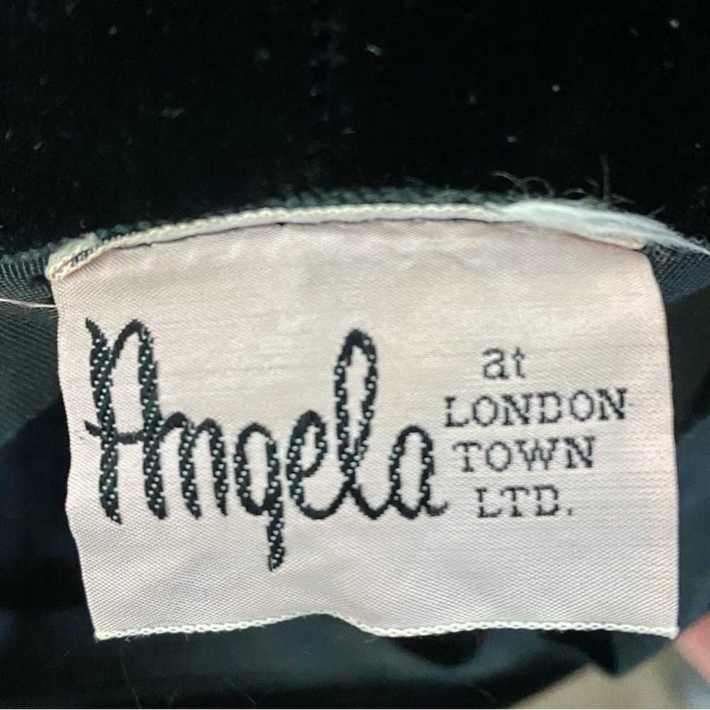 Angela London Town LTD Black Velvet 1960s Vintage… - image 2