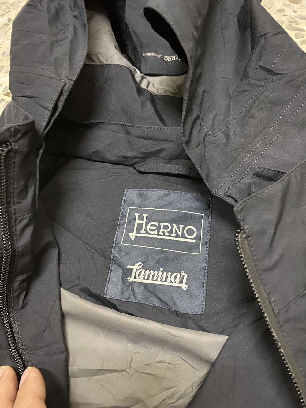 Herno Laminar Waterproof Jacket With Hoodie Short… - image 3