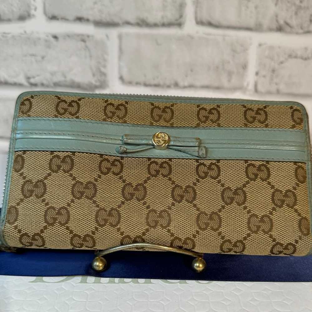 Gucci Guccissima Mayfair GG LONG wallet with baby… - image 1
