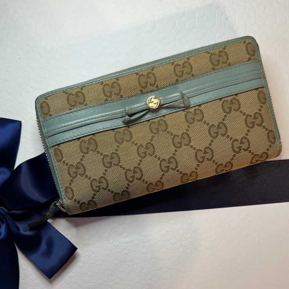 Gucci Guccissima Mayfair GG LONG wallet with baby… - image 3