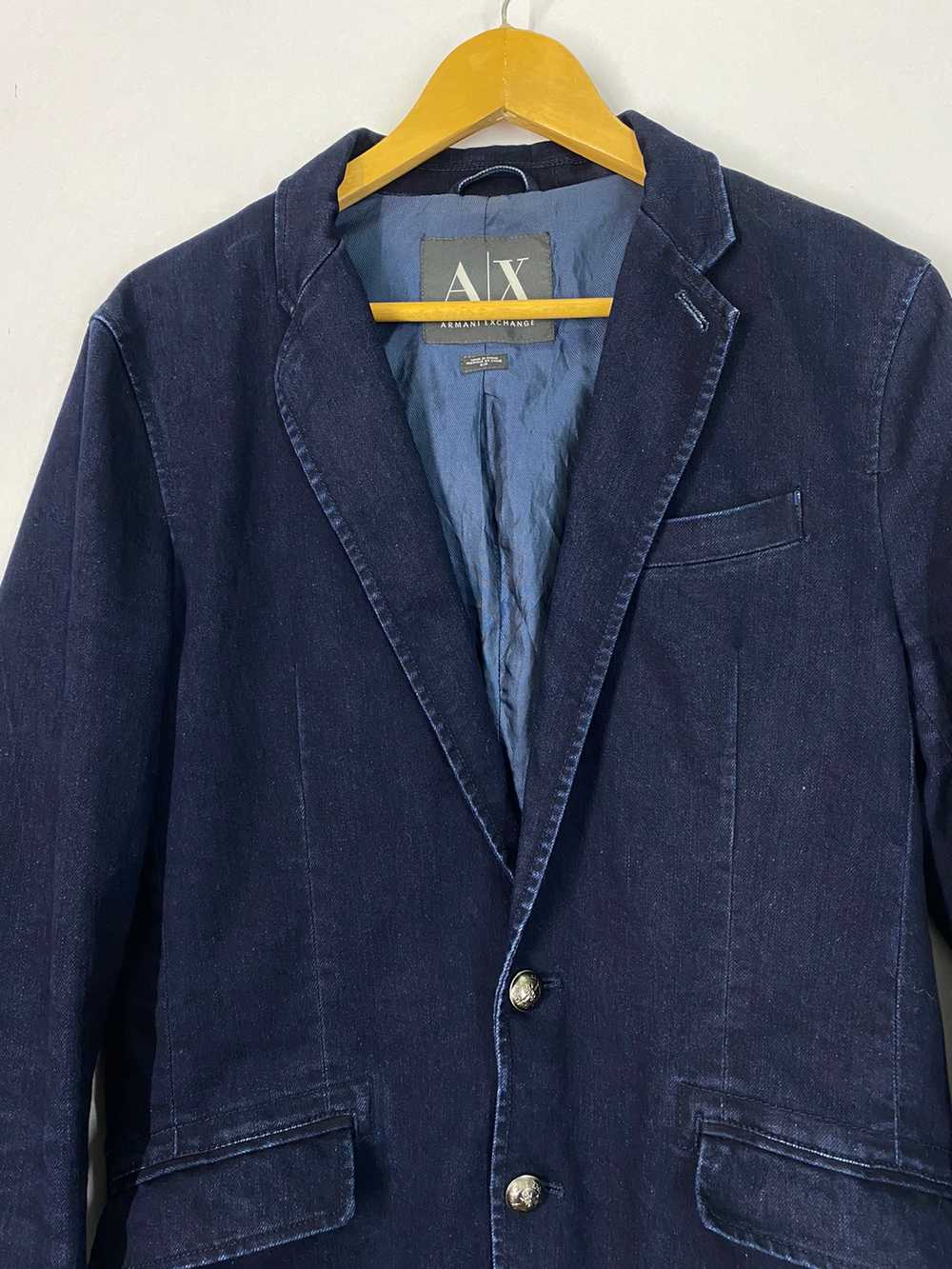 Indigo - Armani Exchange Suit Jacket Indigo Desig… - image 3