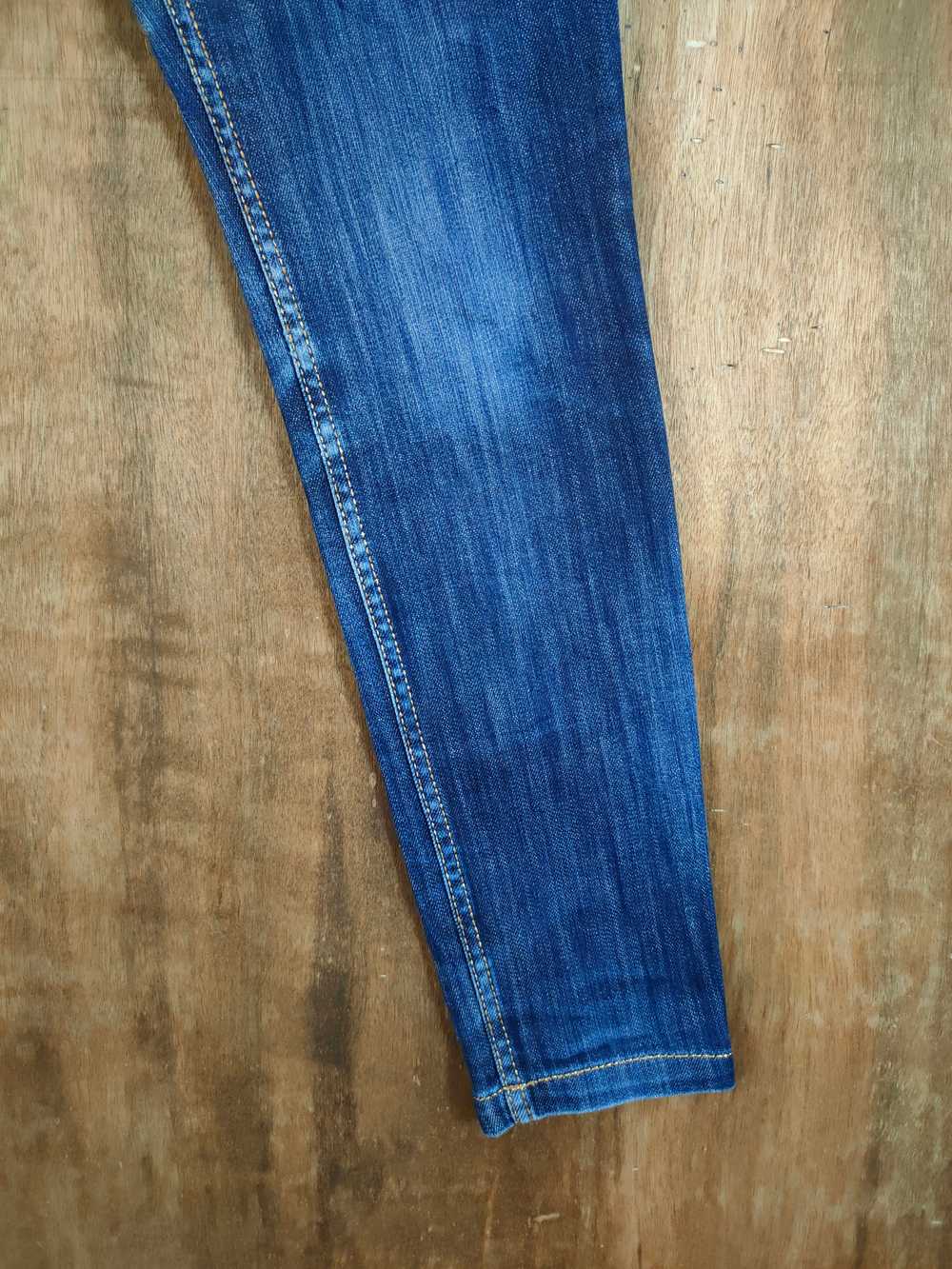 Vivienne Westwood blue distressed denim pants #46… - image 6