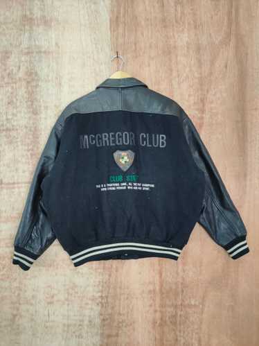 Vintage - Mc Gregor black varsity wool leather ja… - image 1