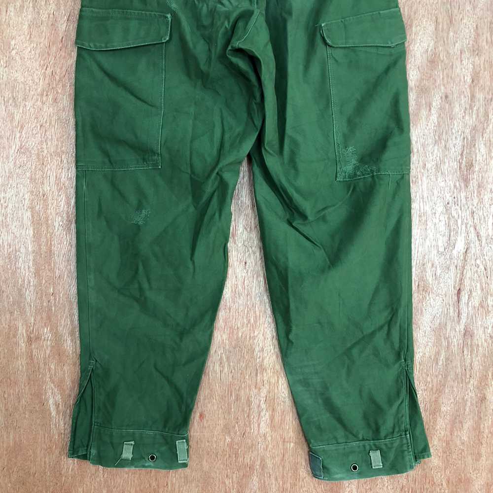 Vintage - Cargo Pants D96 Green Double knee multi… - image 10