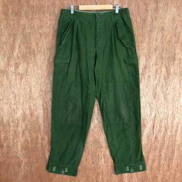 Vintage - Cargo Pants D96 Green Double knee multi… - image 1