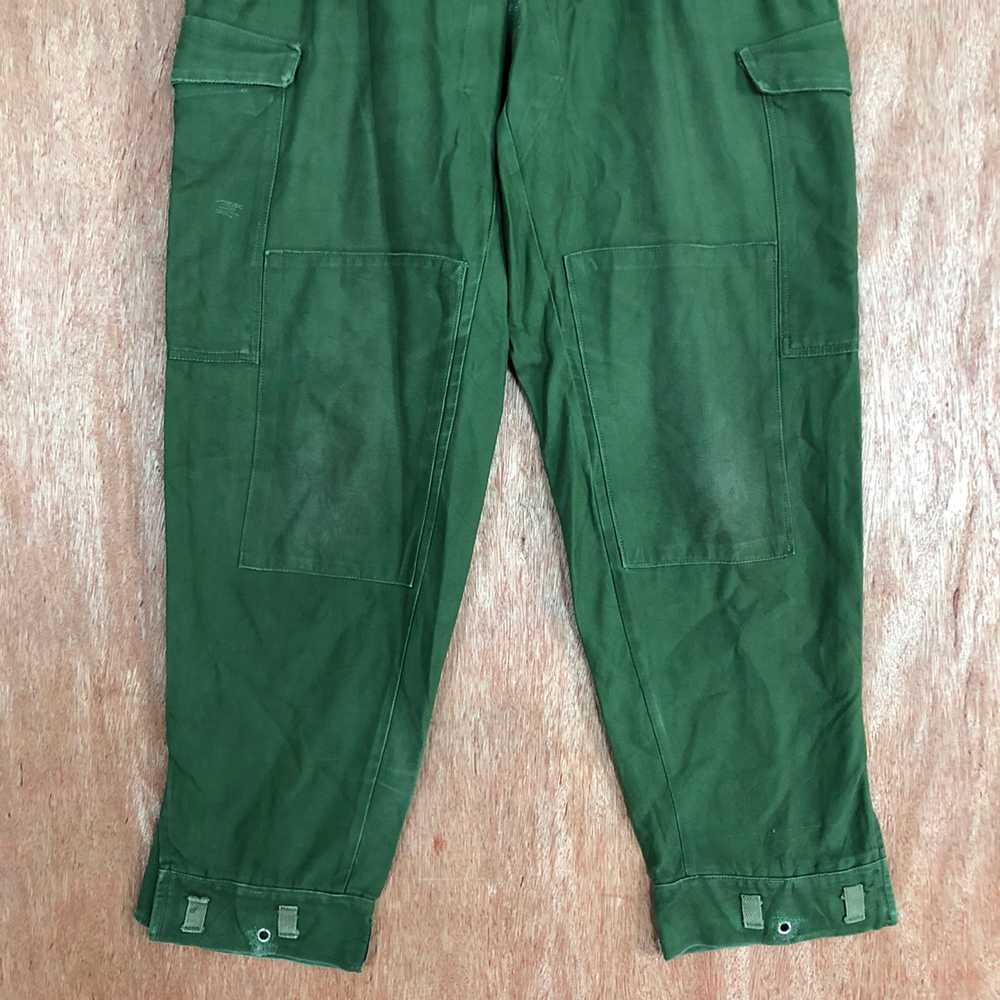 Vintage - Cargo Pants D96 Green Double knee multi… - image 3