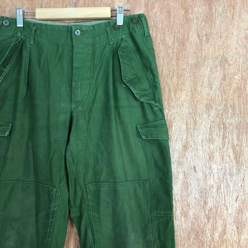 Vintage - Cargo Pants D96 Green Double knee multi… - image 5