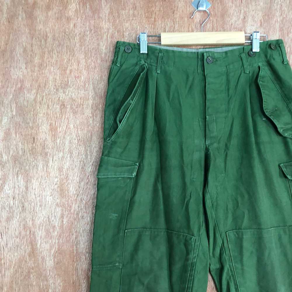 Vintage - Cargo Pants D96 Green Double knee multi… - image 6