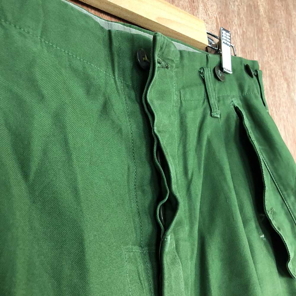 Vintage - Cargo Pants D96 Green Double knee multi… - image 7