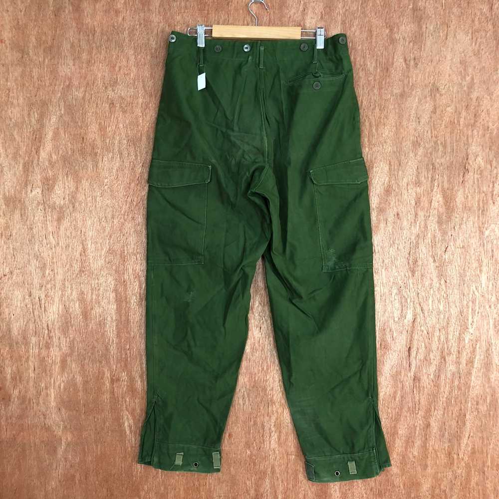 Vintage - Cargo Pants D96 Green Double knee multi… - image 8