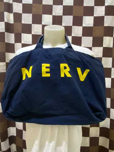 Vintage - RARE !!!! EVANGELION NERV SPELLOUT TOTE 