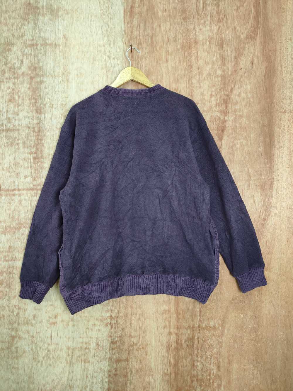 Vintage - Shot Arrow art purple sweatshirt knitwe… - image 7