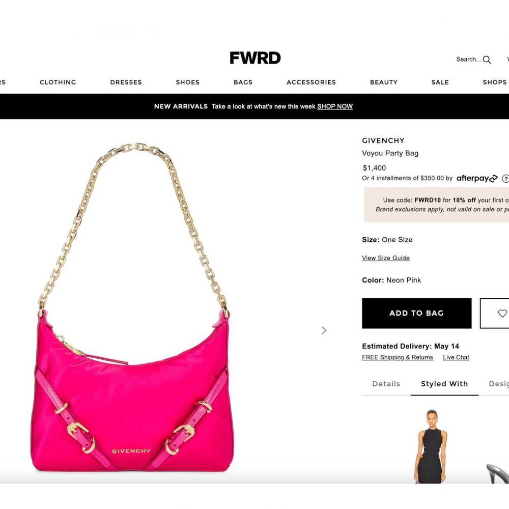 Givenchy "Voyou Party" Shoulder Bag in Neon Pink … - image 12