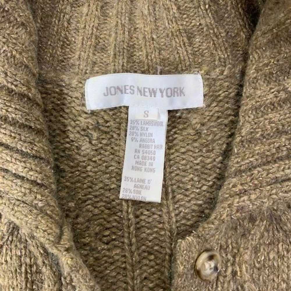 VINTAGE JONES NEW YORK wool silk blend cardigan - image 3