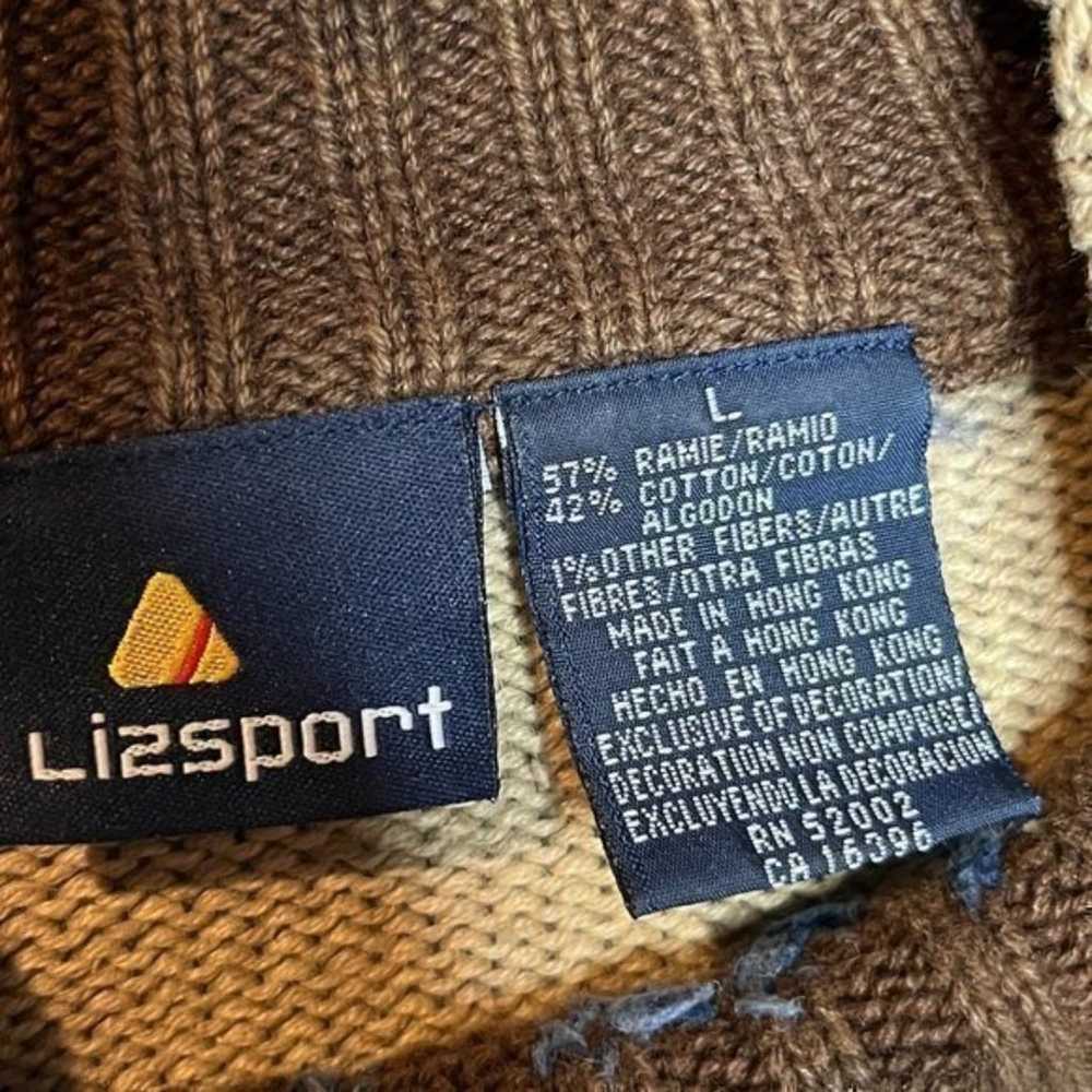 Vintage LizSport patterned sweater tunic - image 4