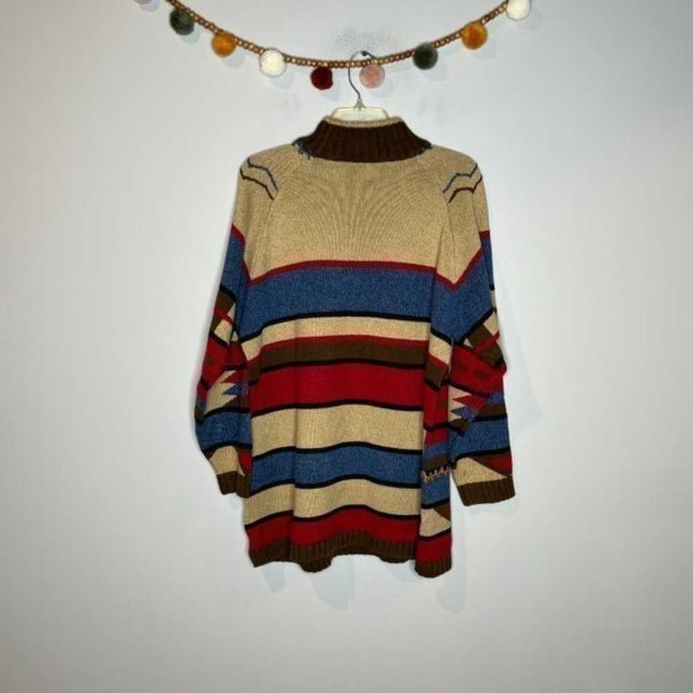 Vintage LizSport patterned sweater tunic - image 5