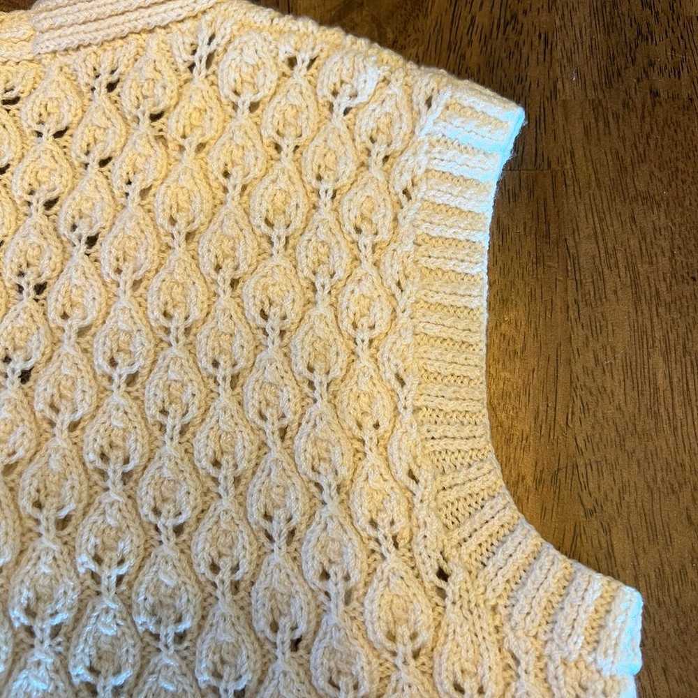 Vintage knit vest - image 3