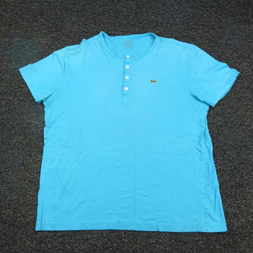 Lacoste Lacoste Shirt Womens Size 7 Blue Short Sl… - image 1