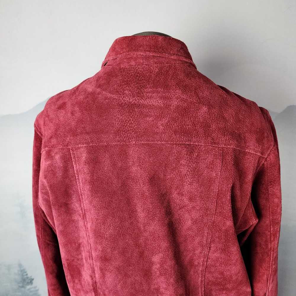Vintage Genuine Sonoma Jean Company Red Leather J… - image 10