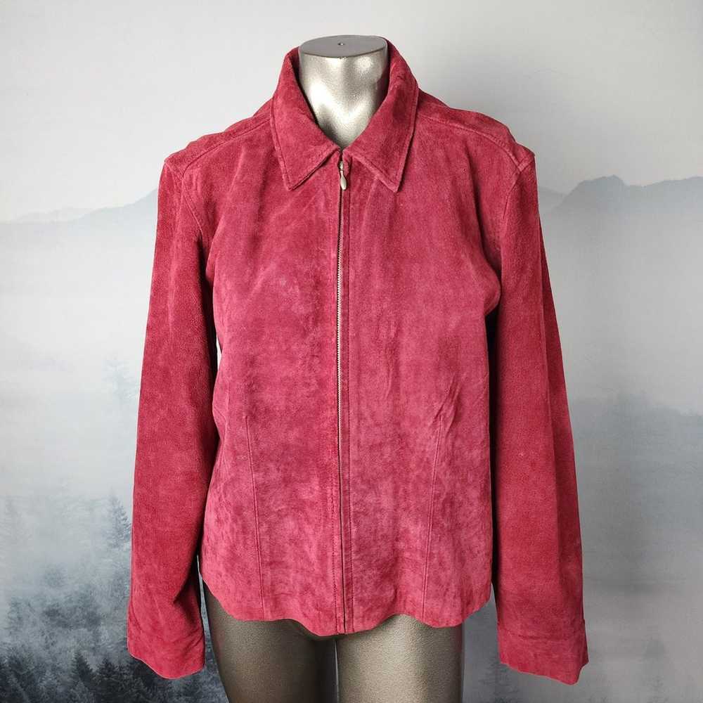 Vintage Genuine Sonoma Jean Company Red Leather J… - image 1